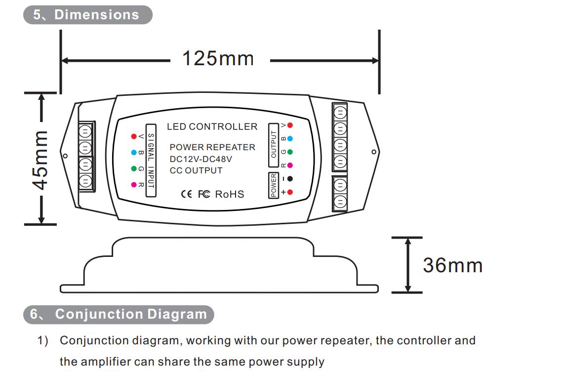 Bincolor_BC_990_CC_12V_48V_3CH_Controller_LED_Power_Repeater_3