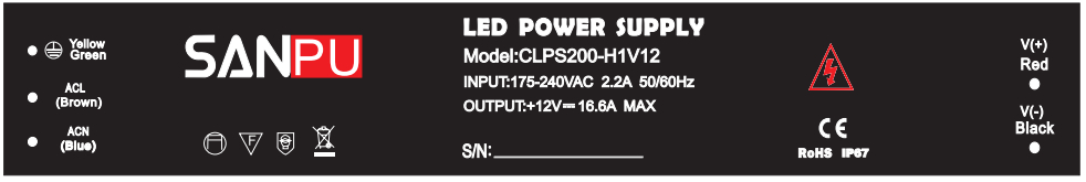 CLPS200_H1V12_SANPU_Waterproof_12_Volt LED_Power_3