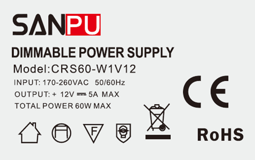 CRS60_W1V12_SANPU_Dimmable_Power_Supply_60W_12V_3