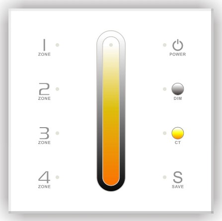DX6_RF_Color_Temp_LED_Controller_Touch_Panel_Multi_Zone_Dimmer