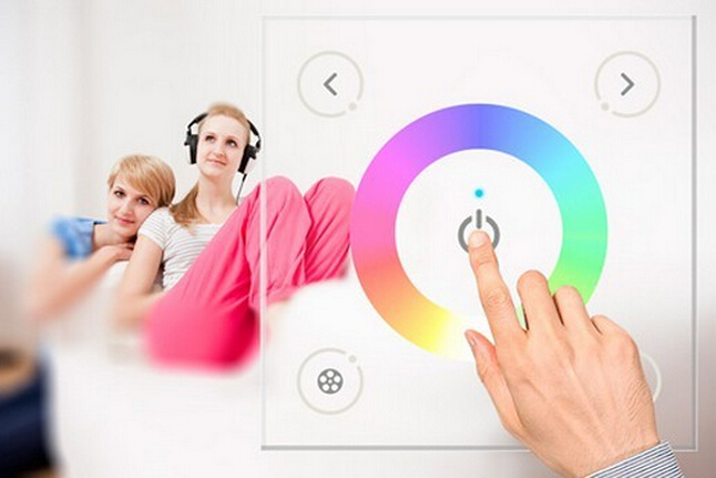 Glass_Touching_Panel_Wall_Mount_Full_Color_Console_D3_RGB_LED_Controller