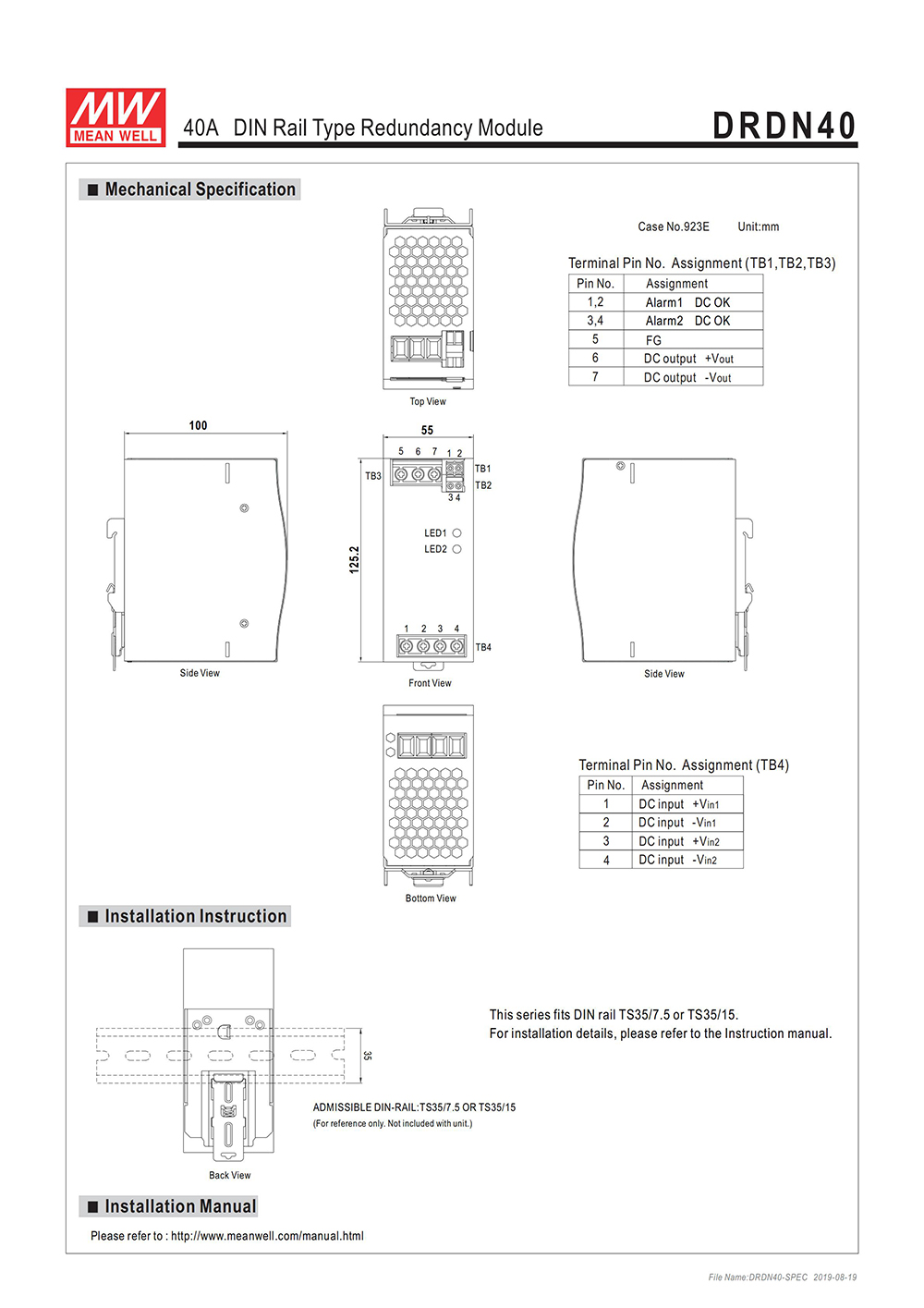 MEAN_WELL_DRDN40_DIN_Rail_Type_40A_Power_Supply_Redundancy_Module_Power_Unit_PSU_6