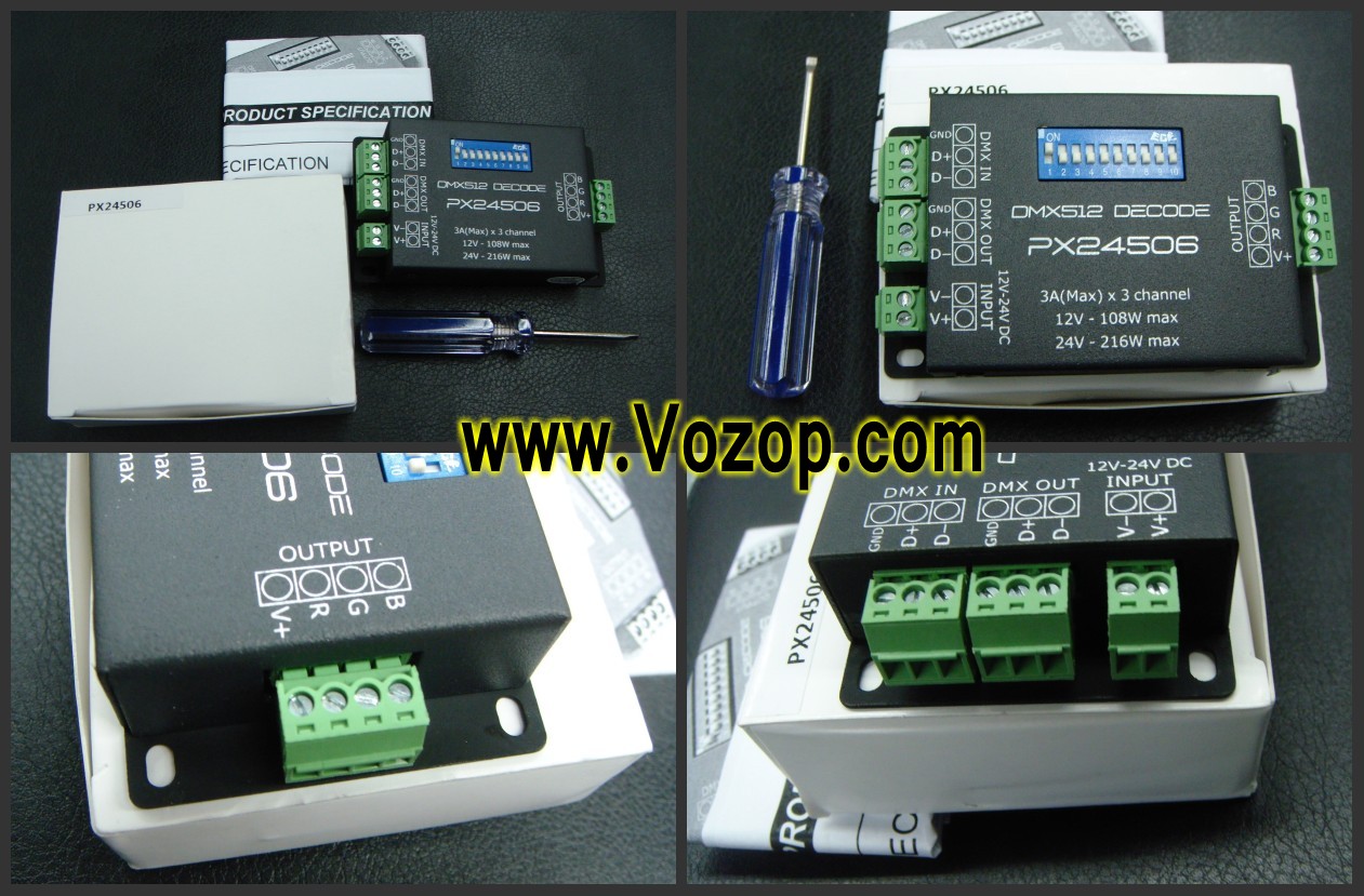 PX24506_3A_3_Channels_DMX_Constant_Voltage_Decorder_for_RGB_LED_Lighting