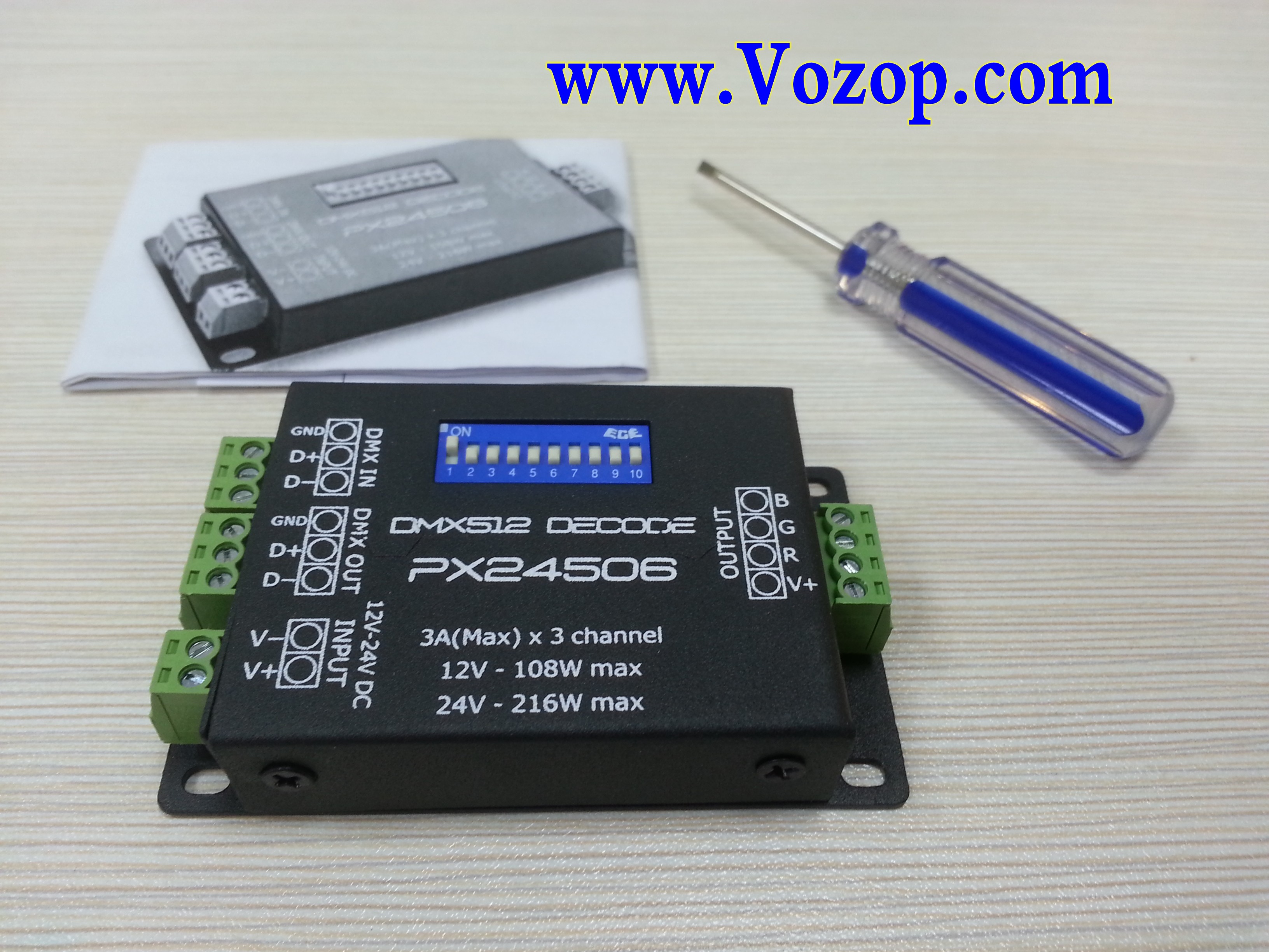 PX24506_3_Channels_DMX_Constant_Voltage_Decorder_for_RGB_Light