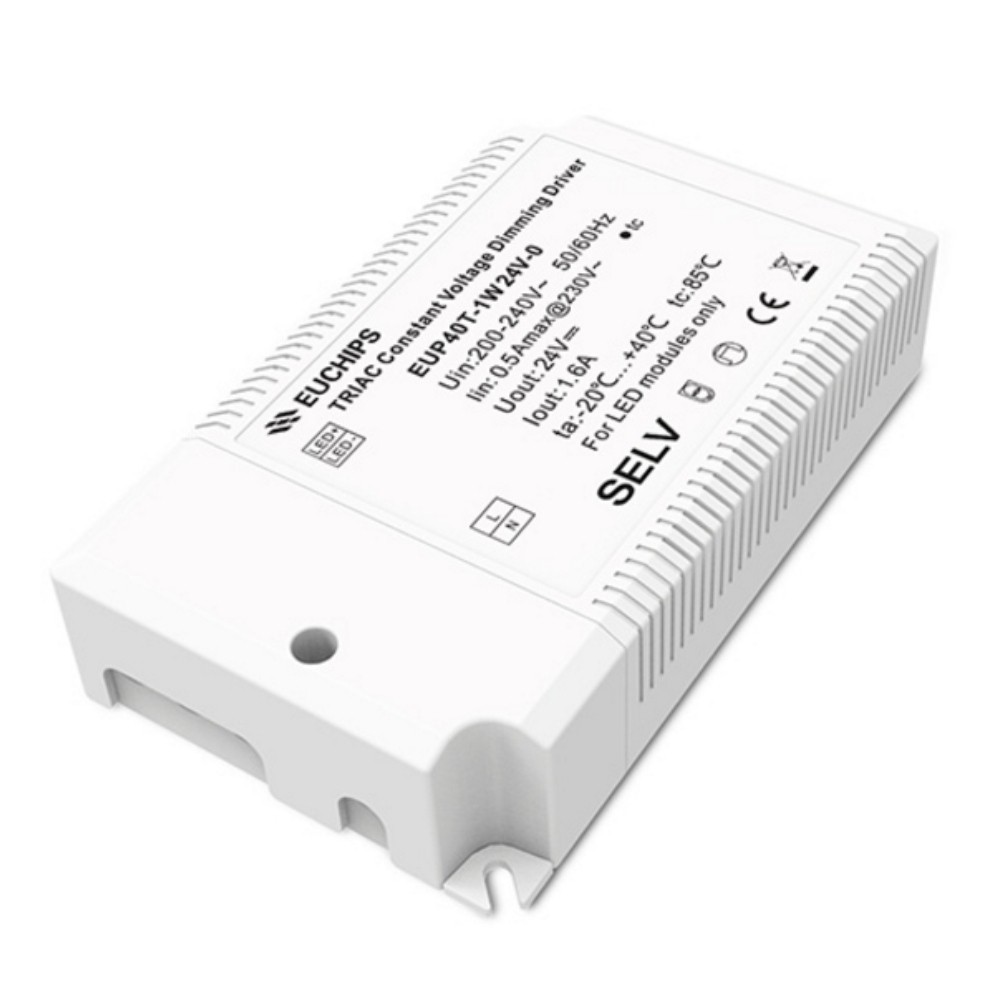 Euchips 40W 24V DC Constant Voltage Driver EUP40T-1W24V-0 CV Driver