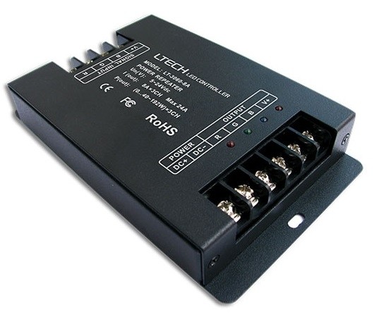 LTECH LED LT-3060-8A 5V-24V 3CH CV Power Repeater Controller