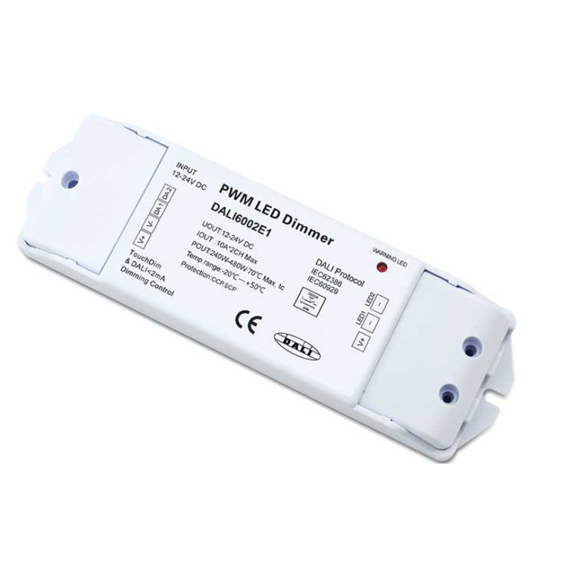 DALI6002E1 12V 24V DC 10A Constant Voltage Euchips LED DMX Decoder