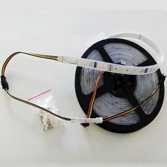 12V 30Leds/m DMX Addressable RGB LED Light Strip 5M 150LEDs