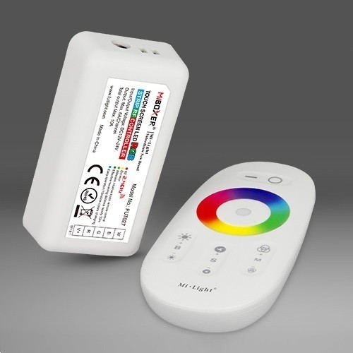 Mi.Light FUT027 Miboxer 2.4G 12V-24V Wireless 18A RF Touch Remote RGBW Strip Led Controller Dimmer Control Driver