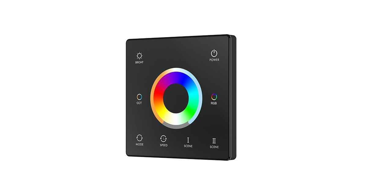 TW5 1 Zone RGB CCT Wall Mounted Touch wheel Panel Remote Control SKYDANCE LED Controller