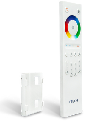Ltech Q5 RF 2.4GHz 4 Zones Touch Series RGBWW Remote Control