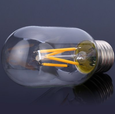 4W E27 Retro Warm White LED Filament Ball Bulb 320Lm Lamp