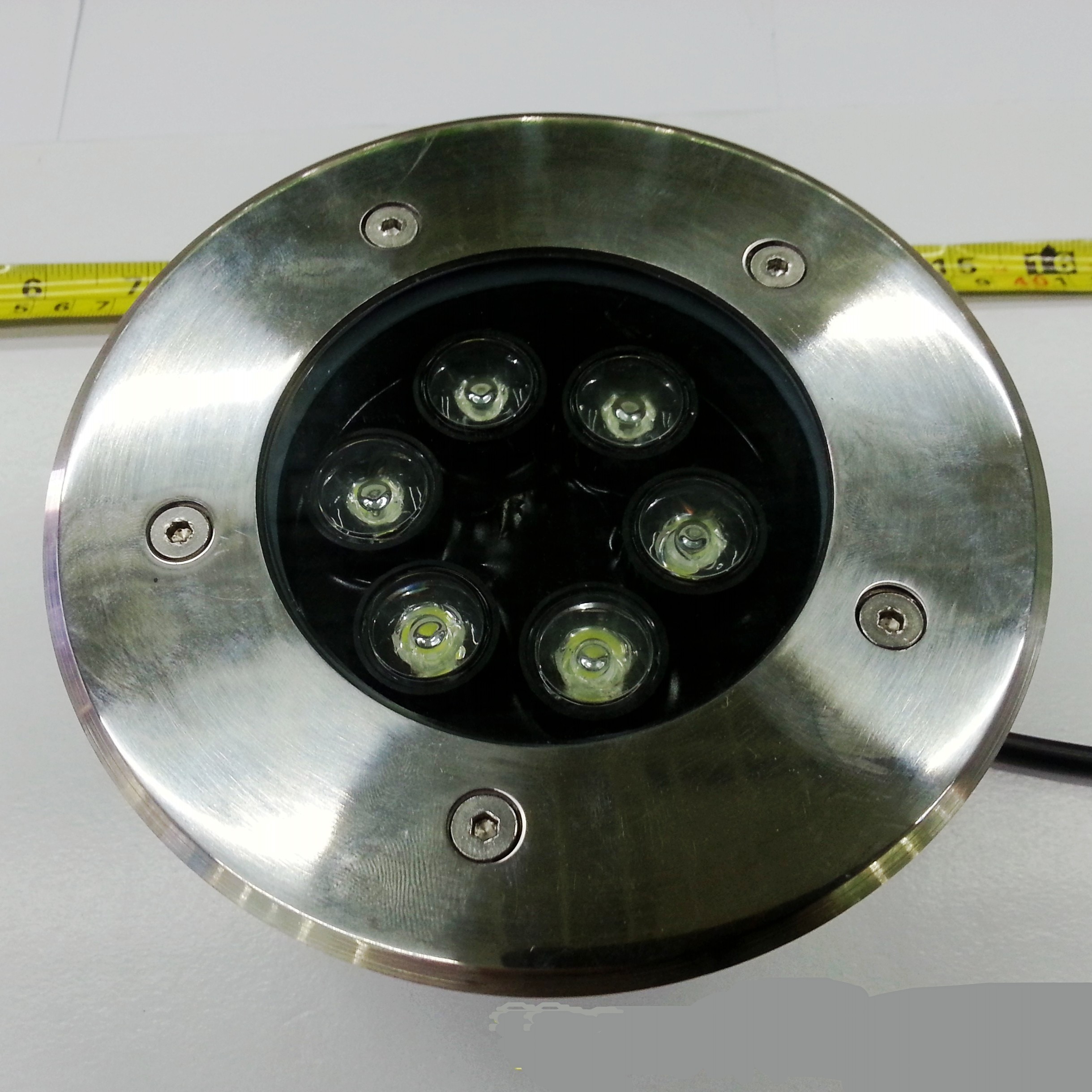 6W Round LED Underground Light Yard Buried Lamp IP68 Outdoor Light