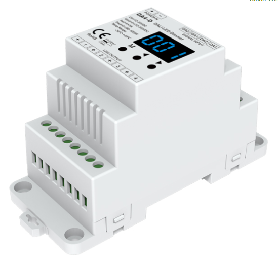 DA4-D Skydance Led Controller 4CH*5A 12-24VDC CV DALI Dimmer Din Rail