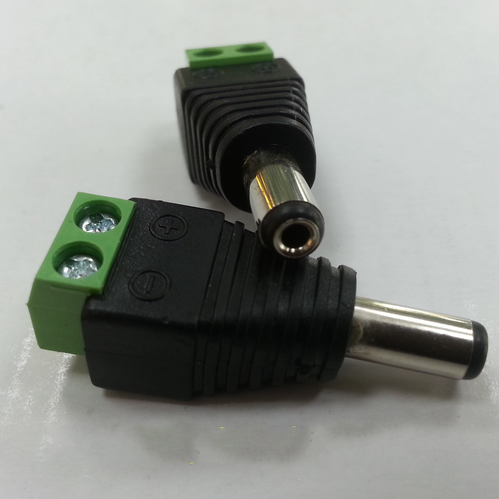 DC 12V Male Power Connector Screw Terminal Barrel Style Plug