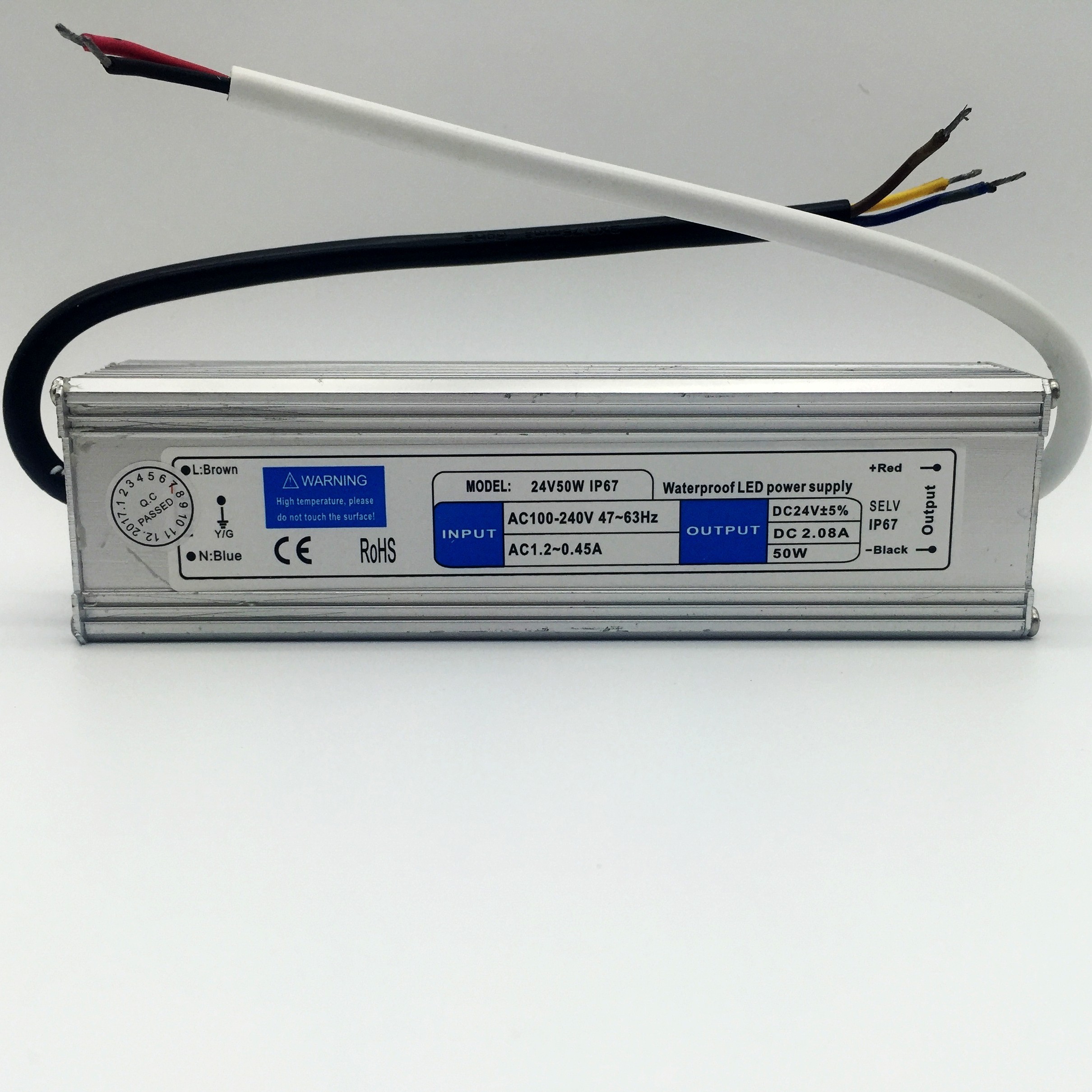 DC 24V 50W IP67 LED Driver Waterproof Universal Power Supply