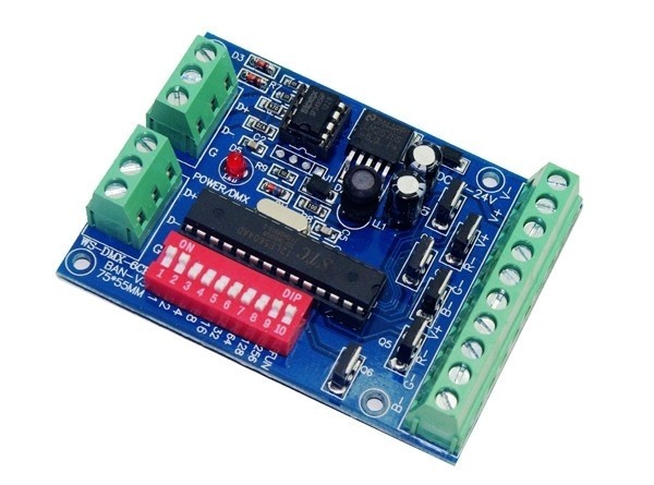 WS-DMX-6CH-BAN-V3 5-24v 6ch Easy Dmx512 led Controller Decoder
