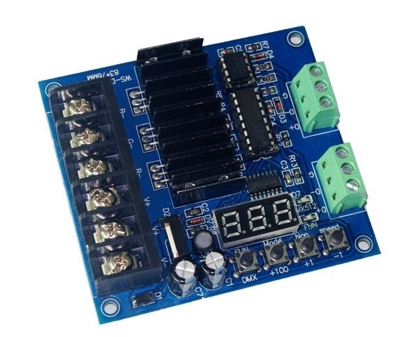 WS-DMX-D3CH Hight Power 5-24v 8A*3CH Decoder Rgb Controller