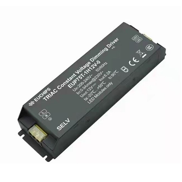 Euchips 75W 24V DC Costant Voltage Dimmable Driver EUP75T-1H24V-0 CV Driver