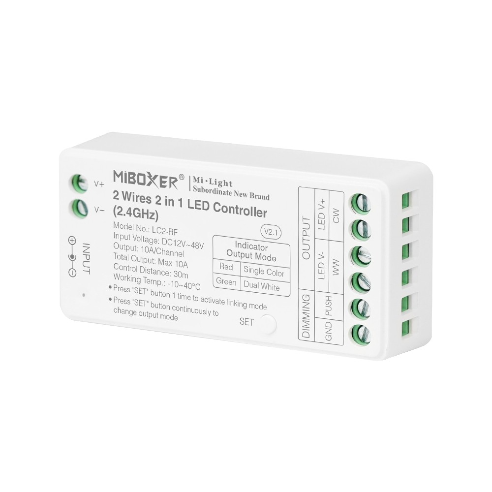 Mi.Light LC2-RF DC12V 48V 2 Wires 2 in 1 LED Controller