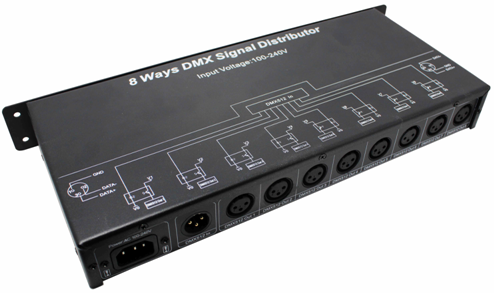 Leynew DMX128 Signal Distributor Output 8channels LED Controller