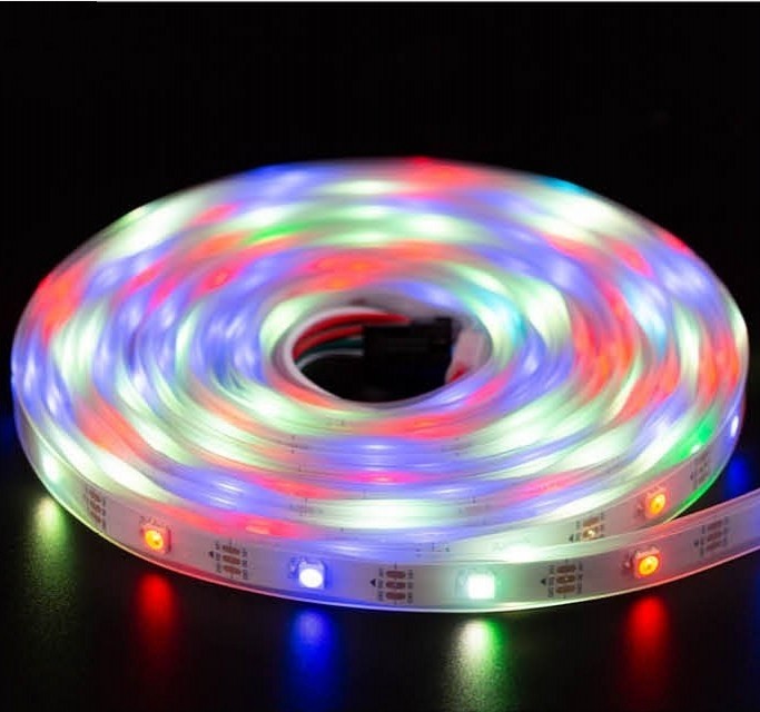 APA102 RGB LED Pixel Strip 30Leds/m 5V 5050 5M 150LEDs Addressable Light