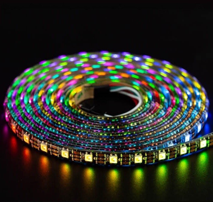 5M 300LEDs APA102 RGB LED Pixel Strip 60Led/m 5V Addressable Light