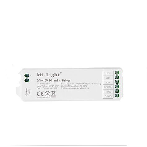 MiLight DC12V 24V LS4 0/1-10V Dimming Driver LED Controller