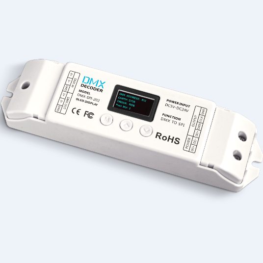 LTECH DMX-SPI-202 DMX512 LED Controller 5~24VDC Input 
