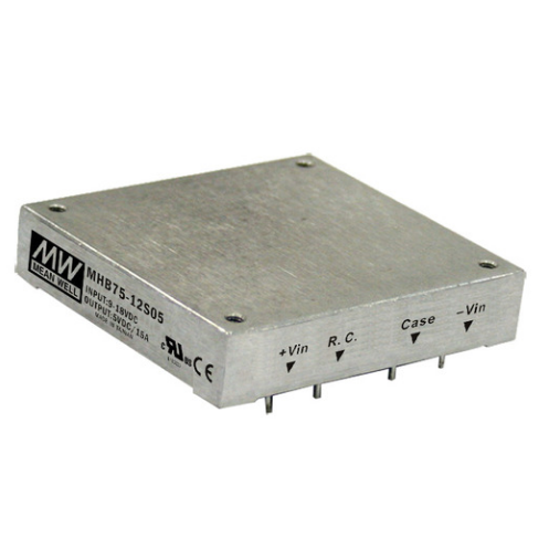 MHB75 75W Mean Well Half-Brick Regulated Single Output Power Supply