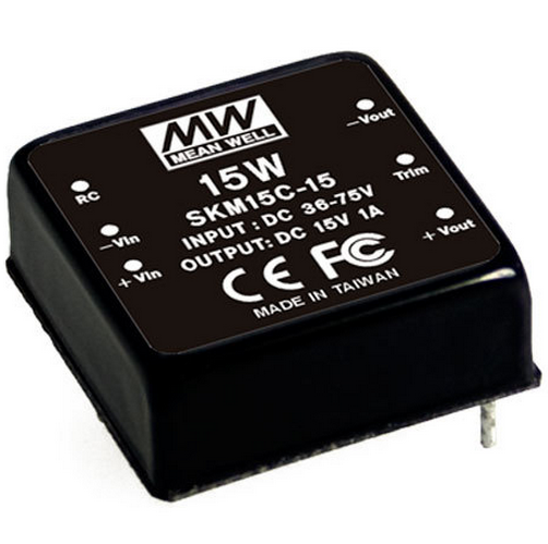 SKM15 15W Mean Well Regulated Single Output Converter Power Supply