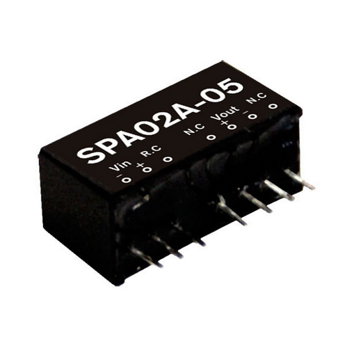 SPA02 2W Mean Well Regulated Single Output Converter Power Supply