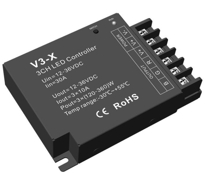 V3-X Skydance LED Controller DC 12-36V CV 3CH*10A