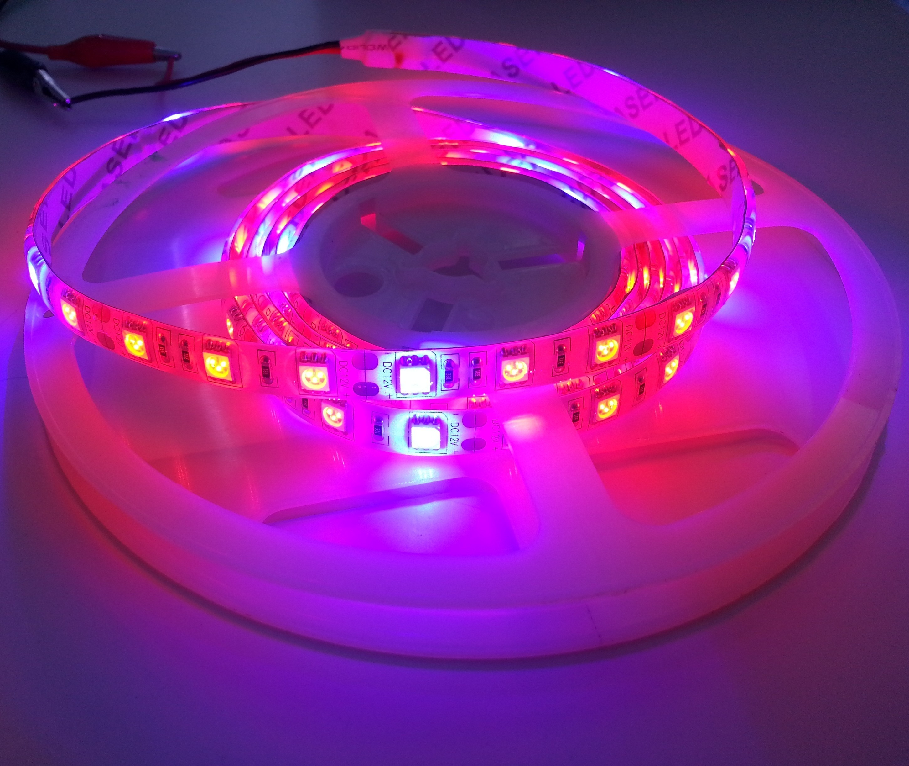 Red/Blue 4:1 5050 Plant Growing LED Strip Light Hydroponic 12V 1M