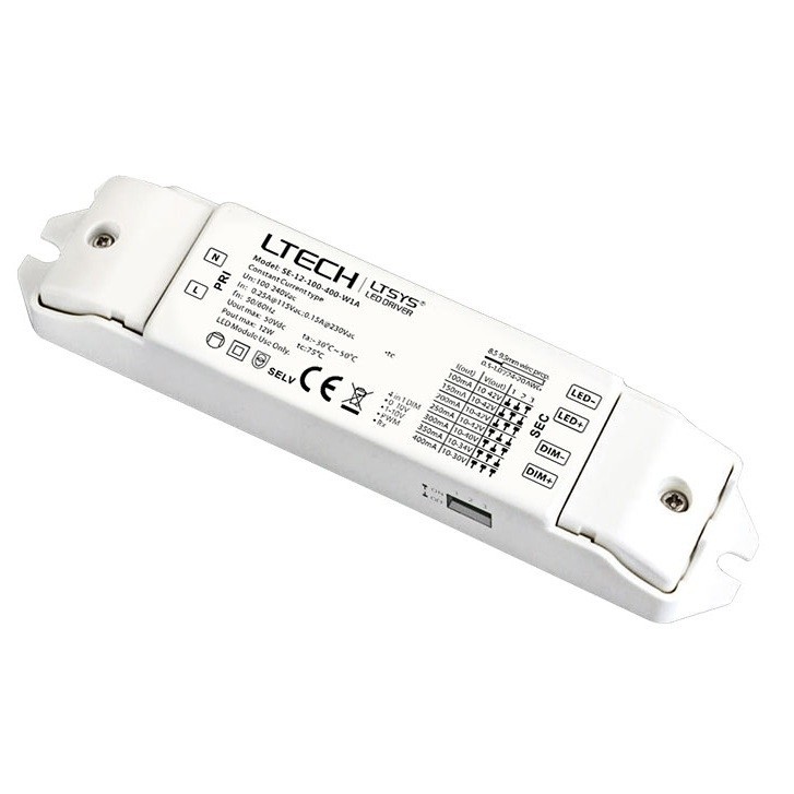 Ltech SE-12-350-700-W1A 12W 0-10V CC 350-700mA 4 in 1 LED Dimming Driver