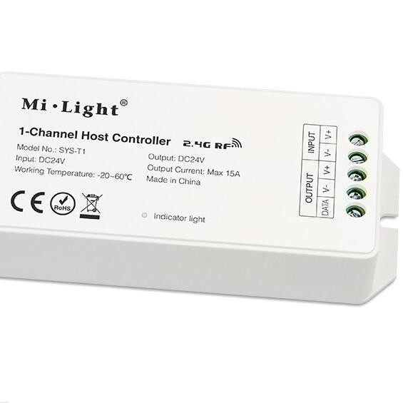 Mi.light SYS-T1 RF/WIFI APP/Alexa Voice Control 1 Channel Host Controller