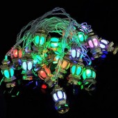 4M 20 LED Lanterns Shaped RGB Christmas String Light AC110V-240V 2Pcs
