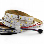 12V 24Vdc 5M 16.4 Feet 60LEDs/M 5050 RGB+CCT LED Tape Strip Light