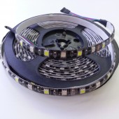 Black PCB SMD 5050 RGBW LED Strip Waterproof 16.4Ft 300Leds