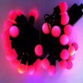 Ball Shaped Pink LED String Light For Wedding Party 5m 50 Leds