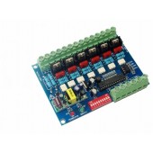 DMX-HVDIM-6CH-BAN 6ch DMX512 Decoder Dimmer Board