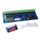 WS-DMX-27CH-RJ45-DIPZ DMX512 XRL 3P 12v-24v 1A*27CH Decoder Controller