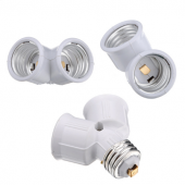 E27 Bulb Lamp Adapter Converter 1 to 2 Splitter