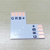 L Shape 4 Pins Connector For 10mm RGB 5050 LED Flexible Strip 15Pcs