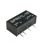 SPR01 1W Mean Well Regulated Single Output Converter Power Supply