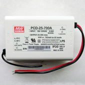 PCD-25 Series Mean Well 25W AC Dimmable LED Power Supply Driver