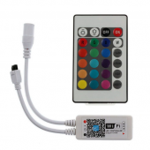 Wifi Wireless Control RGB RGBW LED Controller with 24 Key IR Remote